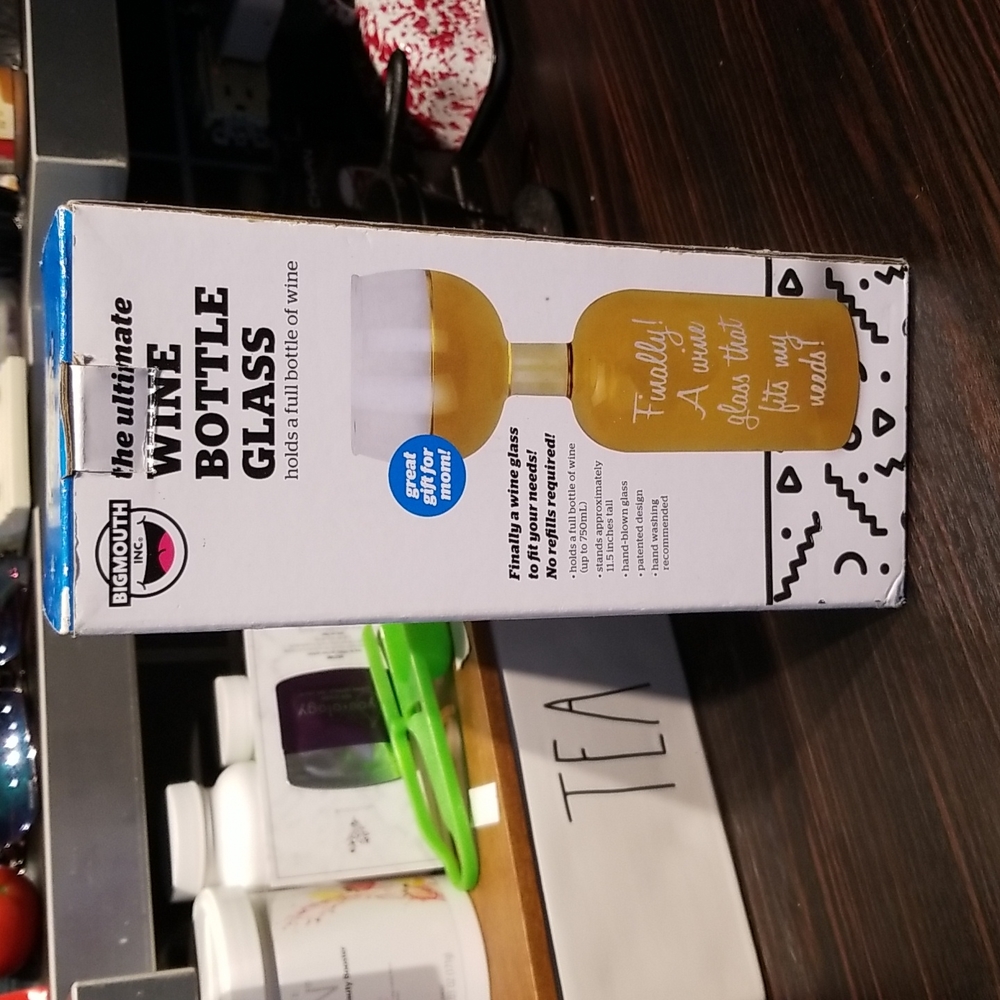 Big Mouth Wine Bottle Glass